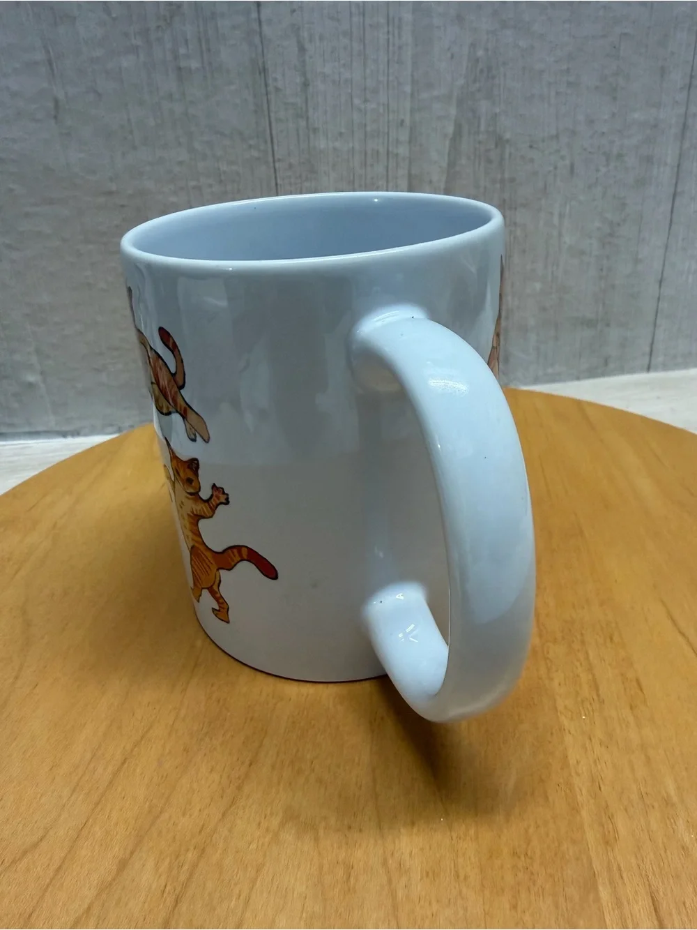Orange Tabby Cat Mug Dancing Posing Kitty  Coffee mug